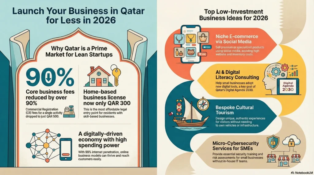 low-investment-business-ideas-qatar-infographic