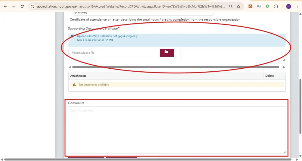 Step 5: Upload Your Certificate 